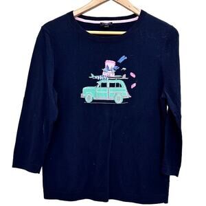 Talbots pullover sweater blue women's size large Petite